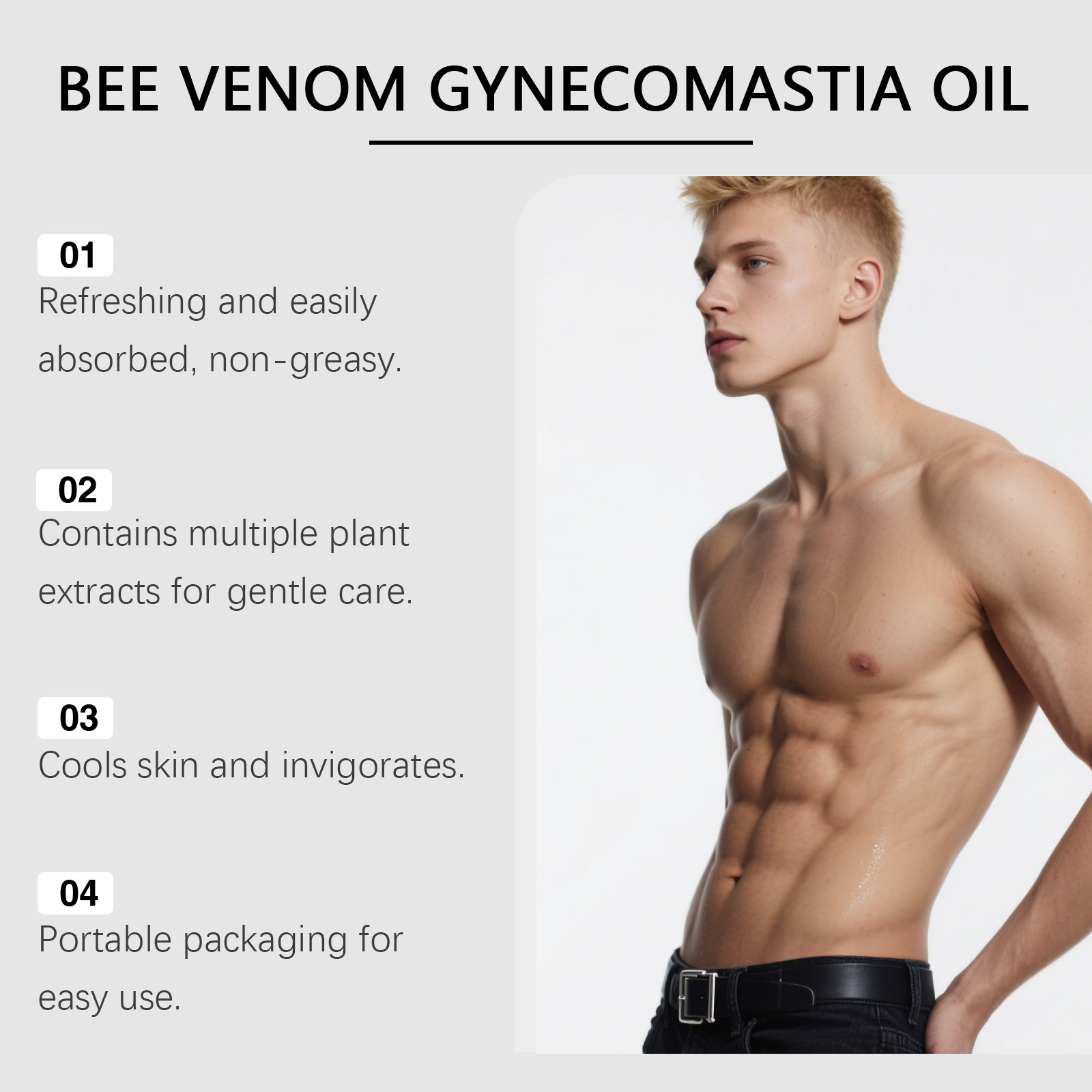 Bee Venom Gynecomastia Oil For - Skincare China review and price