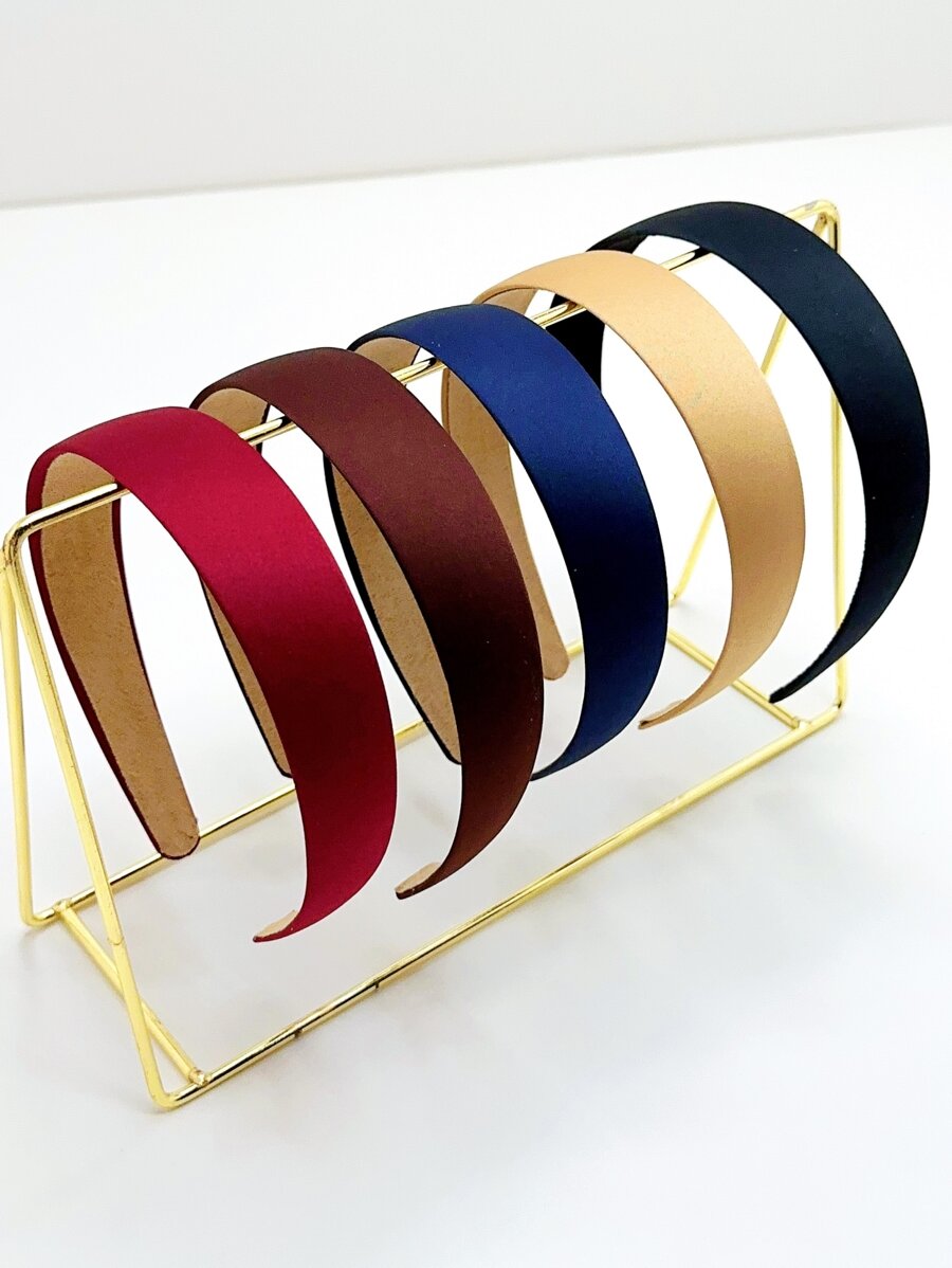 5pcs Solid Wide Headband,Dopam - Skincare China review and price