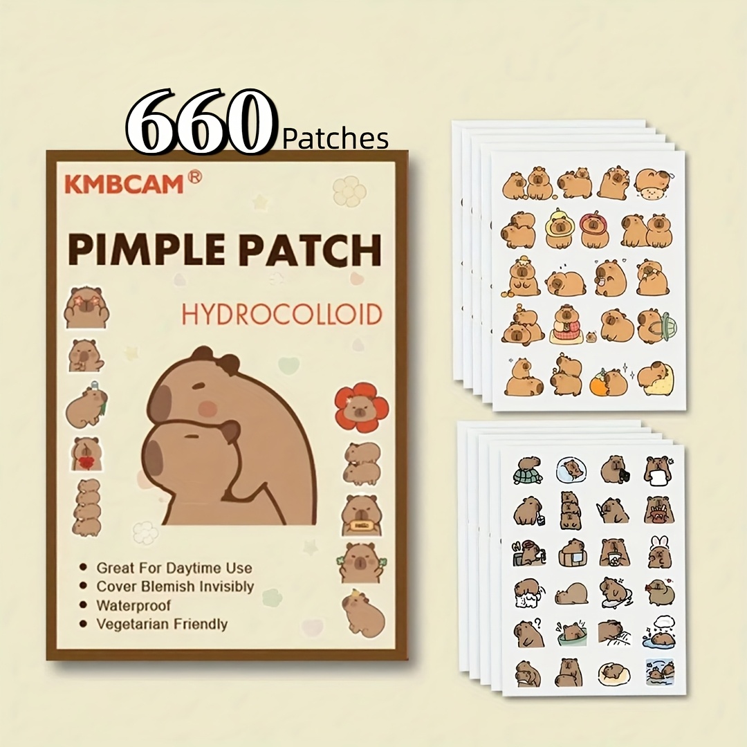 Capybara Shaped Pimple Patches - Face Oil review and price