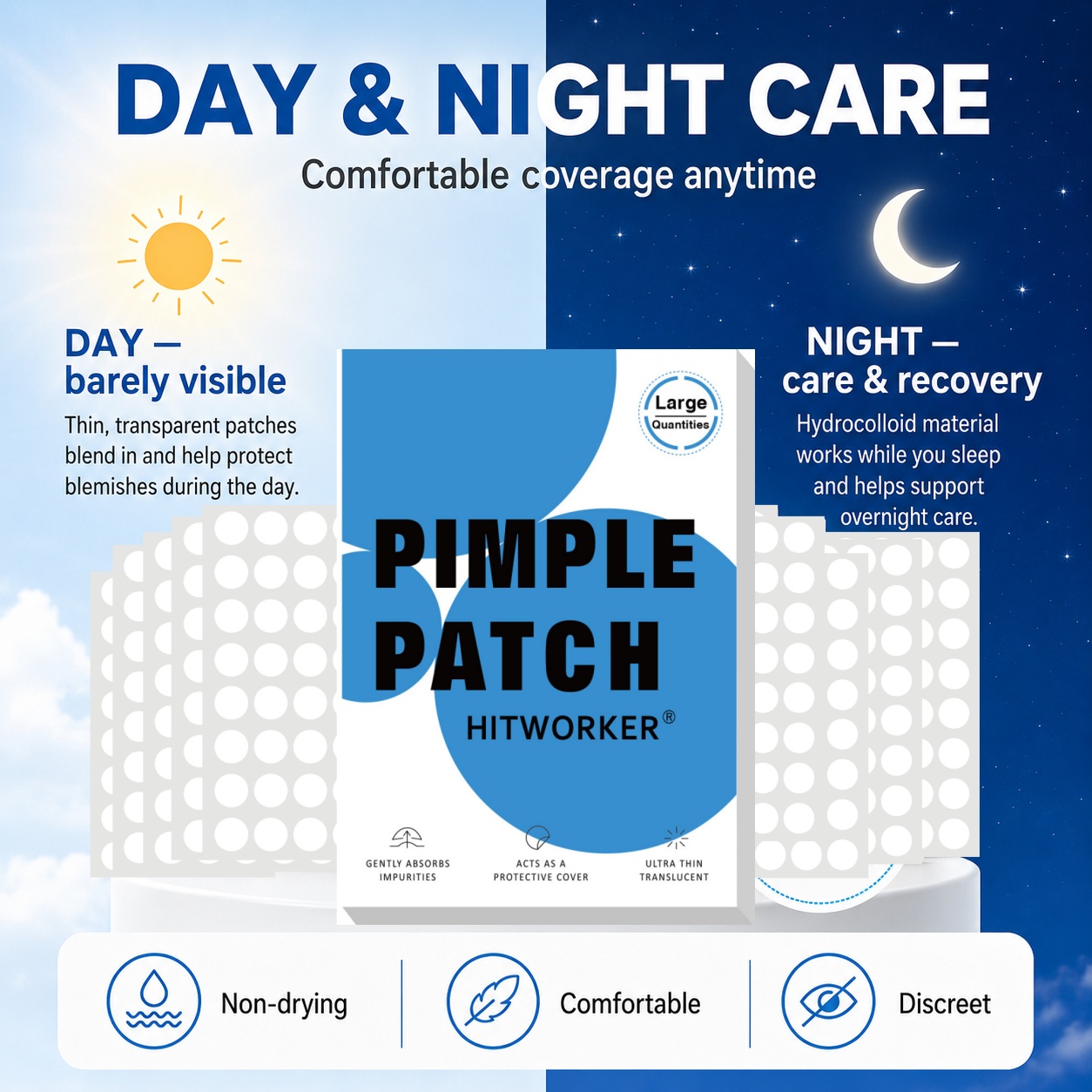 800Pcs Hydrocolloid Acne Pimpl - Face Oil review and price